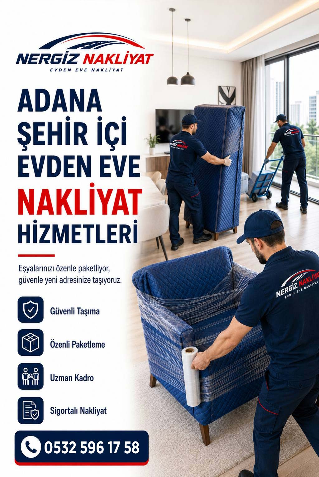 Adana  Şehir İçi Evden Eve Nakliyat İşleri