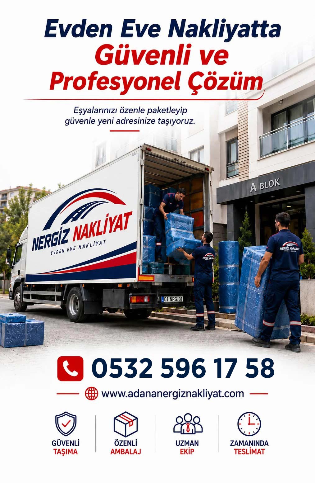 Adana Evden Eve Nakliyat ve Taşımacılık - Adana Nergiz Nakliyat